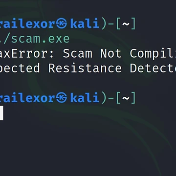 Artwork thumbnail, Syntax Error: Scam Not Compiling by Merch-Lion