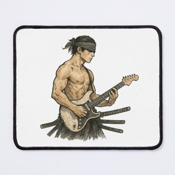 Item preview, Samurai Warrior Playing Electric Guitar designed and sold by TeeARTHY.
