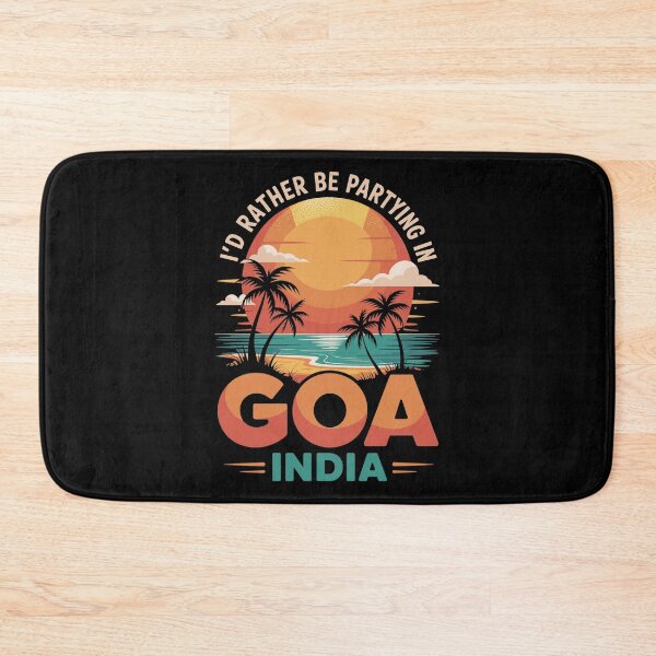 Item preview, Vintage Goa India Poster – Tropical Sunset Party Travel Wall Art designed and sold by paulo silveira.