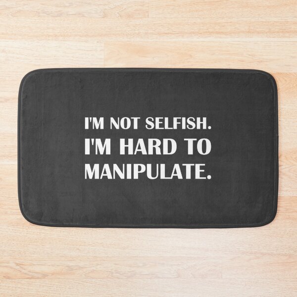 Item preview, I'm not selfish. I'm hard to manipulate. / Introvert Joke Funny T-Shirt Label designed and sold by introvertvibes.