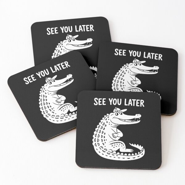 Item preview, White Funny Alligator See You Later Design designed and sold by MonkiFlipp.