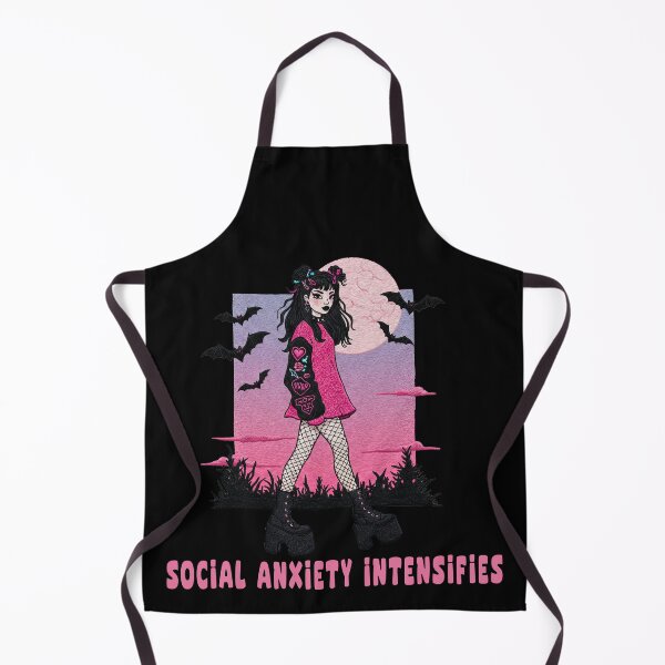 Item preview, Social Anxiety Intensifies Goth Girl designed and sold by TeeARTHY.