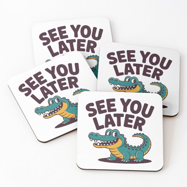 Item preview, See You Later Funny Alligator Cartoon designed and sold by MonkiFlipp.