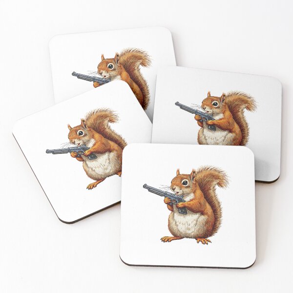 Item preview, Funny Squirrel Holding a Shotgun designed and sold by TeeARTHY.