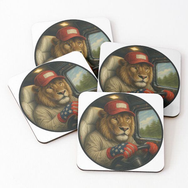 Item preview, Semi Truck – Lion Trucker American Flag Gloves designed and sold by Zouky.art.