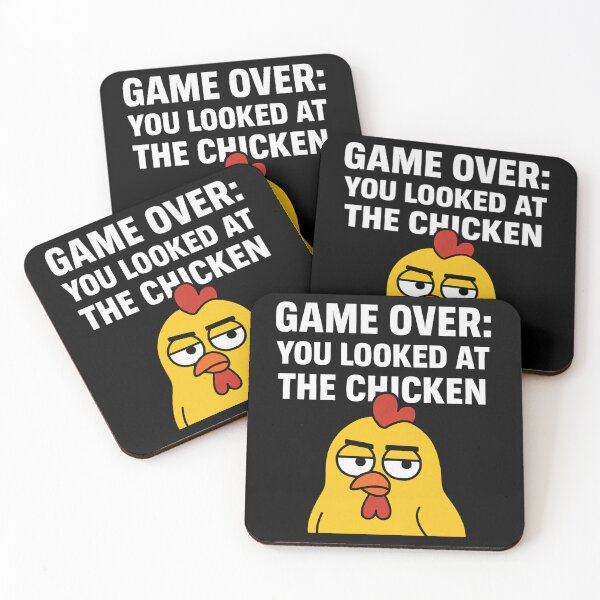 Item preview, Game Over Chicken T-Shirt – Funny Retro Gamer Meme Tee designed and sold by GiftLore Studio.