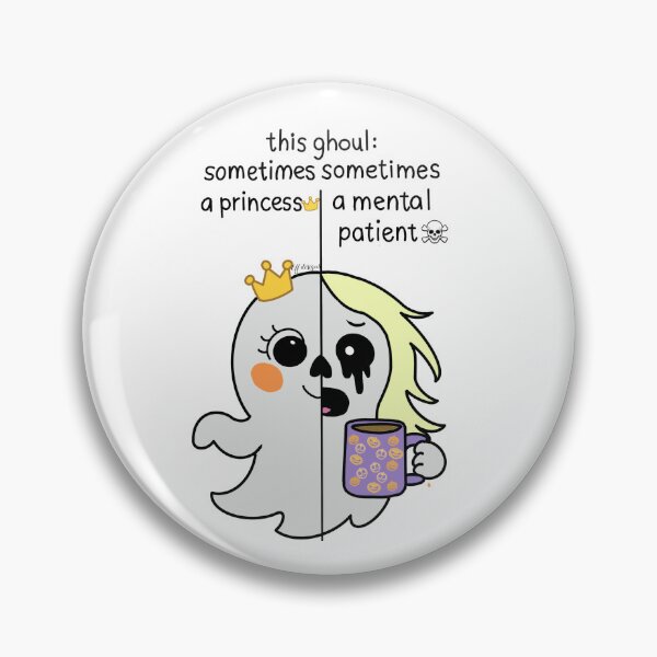 Artikelvorschau, Dieser Ghul, manchmal eine Prinzessin, manchmal ein Geisteskranker | Lustiges, gruseliges Zitat, Halloween-Design entworfen und verkauft von effdesigns.
