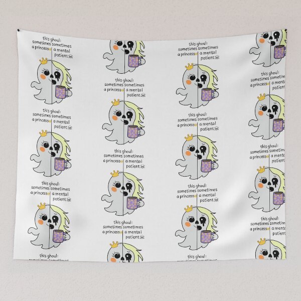 Item preview,  This Ghoul Sometimes a Princess Sometimes a Mental Patient | Funny Spooky Quote Halloween Design designed and sold by effdesigns.