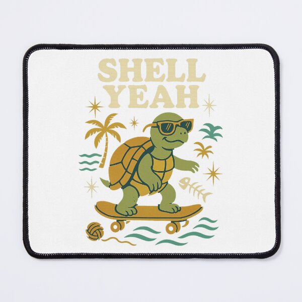 Item preview, Shell Yeah – Retro Turtle Vibes Mid Century Evergreen Design designed and sold by FluffyCreative.