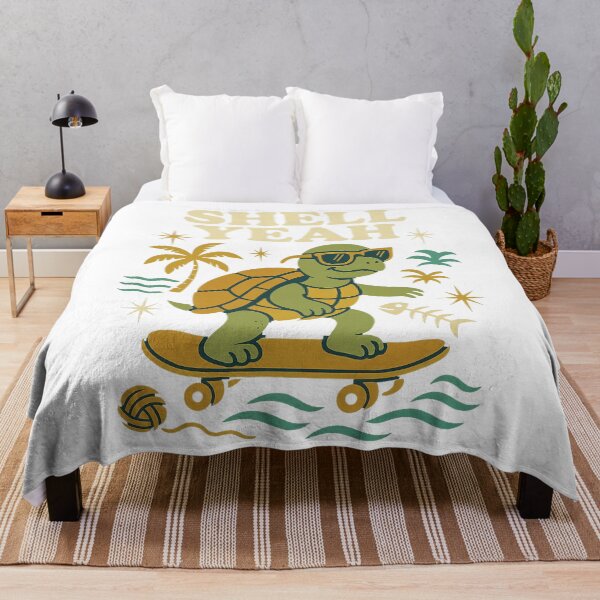 Item preview, Shell Yeah – Retro Turtle Vibes Mid Century Evergreen Design designed and sold by FluffyCreative.