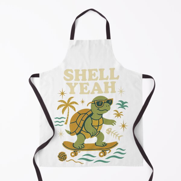 Item preview, Shell Yeah – Retro Turtle Vibes Mid Century Evergreen Design designed and sold by FluffyCreative.