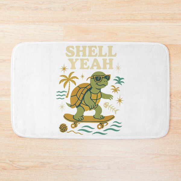 Item preview, Shell Yeah – Retro Turtle Vibes Mid Century Evergreen Design designed and sold by FluffyCreative.