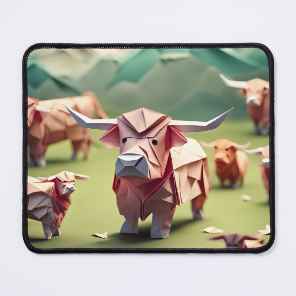 Item preview, Origami Art - The Gentle Giants of the Highlands designed and sold by ArtfulFolds.