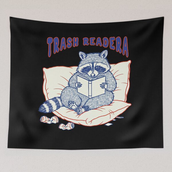 Item preview, Trash Reader Funny Raccoon Book Lover designed and sold by TeeARTHY.