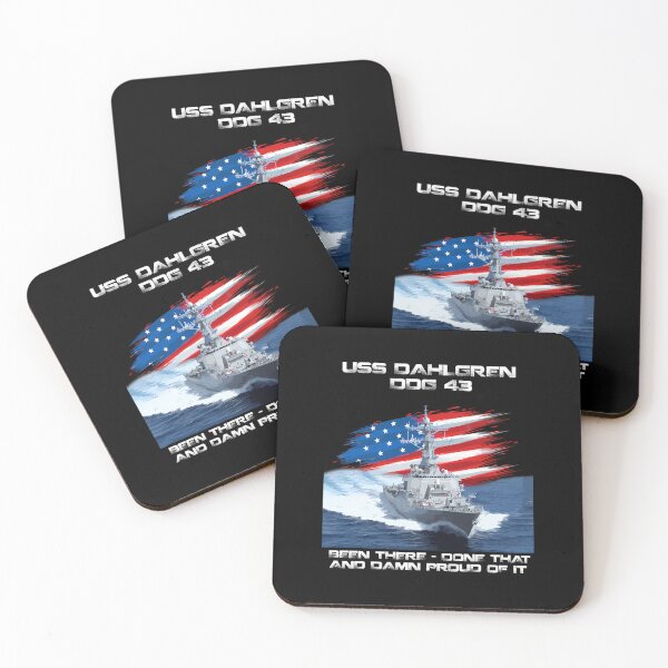 Item preview, USS Dahlgren DDG-43 Destroyer Ship USA Flag Veteran Day Xmas 		 designed and sold by gbemousigets.