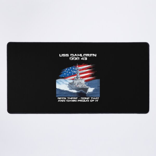 Item preview, USS Dahlgren DDG-43 Destroyer Ship USA Flag Veteran Day Xmas designed and sold by gbemousigets.