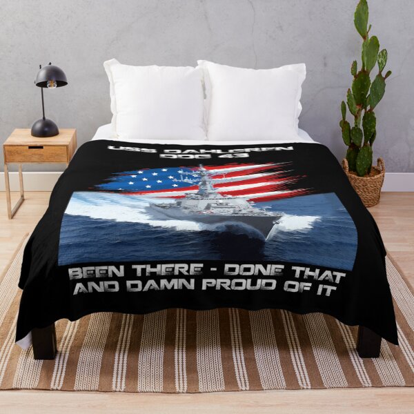 Item preview, USS Dahlgren DDG-43 Destroyer Ship USA Flag Veteran Day Xmas designed and sold by gbemousigets.