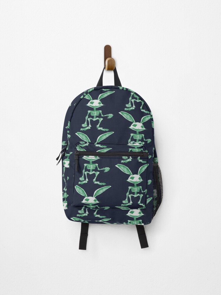 Thumbnail 1 of 3, Backpack, Skeleton Rabbit designed and sold by kinpirks.