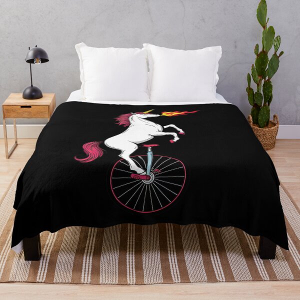 Item preview, Unicorn Riding a Unicycle Funny designed and sold by TeeARTHY.