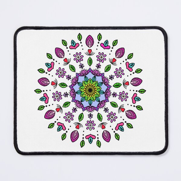 Item preview, Celestial Mandala Bloom – Vibrant Floral Harmony by Nara2560 designed and sold by Nara2560.