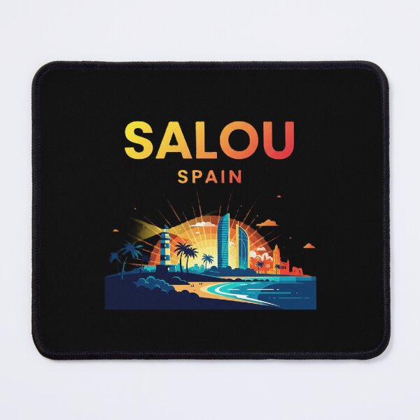 Item preview, Salou Spain Sunrise Skyscraper & Lighthouse | Modern Travel Vibe Graphic designed and sold by DMNindustries.