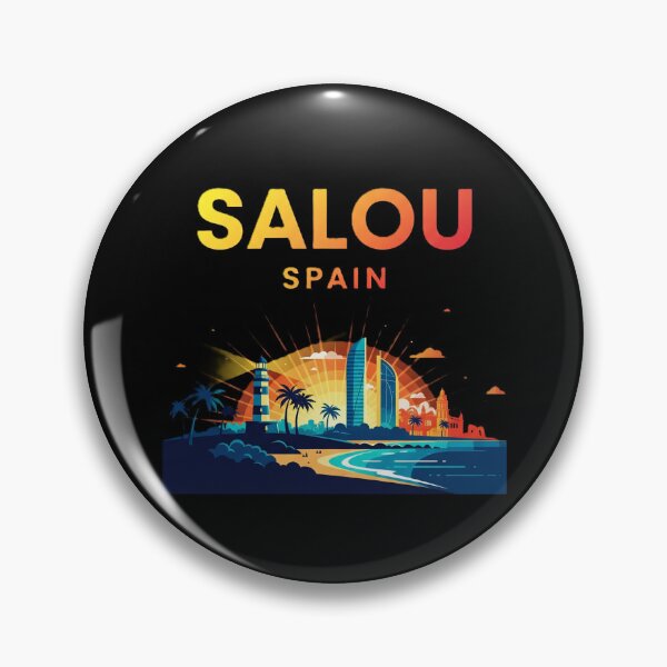 Item preview, Salou Spain Sunrise Skyscraper & Lighthouse | Modern Travel Vibe Graphic designed and sold by DMNindustries.