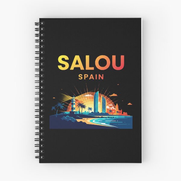 Item preview, Salou Spain Sunrise Skyscraper & Lighthouse | Modern Travel Vibe Graphic designed and sold by DMNindustries.