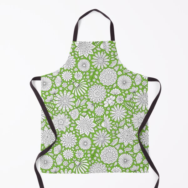 Item preview, Adult Coloring Flowers Pattern on Green designed and sold by Anna Grunduls.