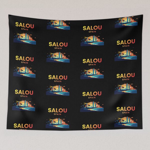 Item preview, Salou Spain Sunrise Skyscraper & Lighthouse | Modern Travel Vibe Graphic designed and sold by DMNindustries.