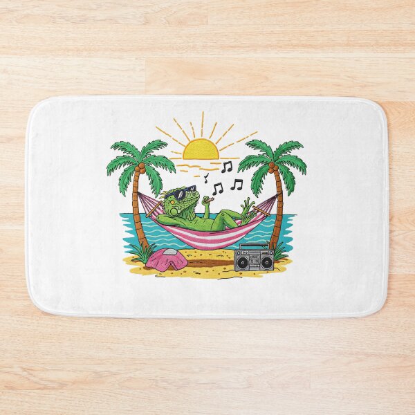 Item preview, Chill Iguana in Hammock Retro Beach designed and sold by TeeARTHY.