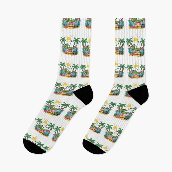 Item preview, Chill Iguana in Hammock Retro Beach designed and sold by TeeARTHY.