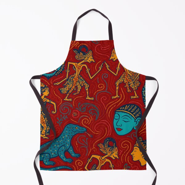 Item preview, Indonesian Batik Fusion – Masks, Wayang & Komodo Celebration designed and sold by getpressedshirt.