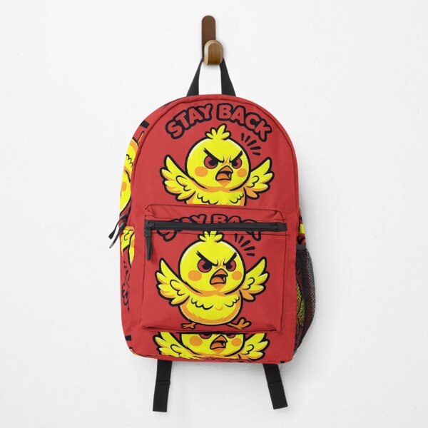 Item preview, Stay Back Angry Chick T-Shirt – Funny Cartoon Chicken Meme Tee designed and sold by GiftLore Studio.