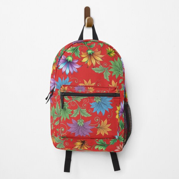 Item preview, Estampado floral colorido – Diseño vibrante de jardín botánico - ROJO designed and sold by PAPIRO SIGLO XXI.
