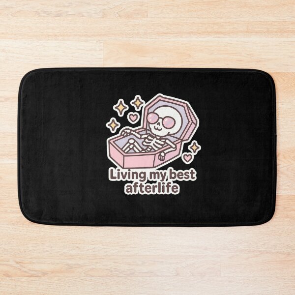 Item preview, Kawaii Skeleton Coffin Sticker | Cute Funny Halloween Afterlife Chibi Bones designed and sold by dailyprintables.
