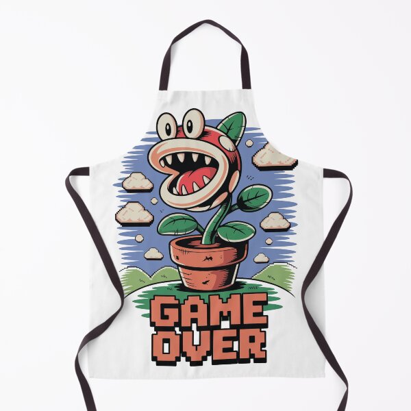 Item preview, Game Over Piranha Plant | Retro 8-Bit Gaming T-Shirt designed and sold by Apparel Fashion.