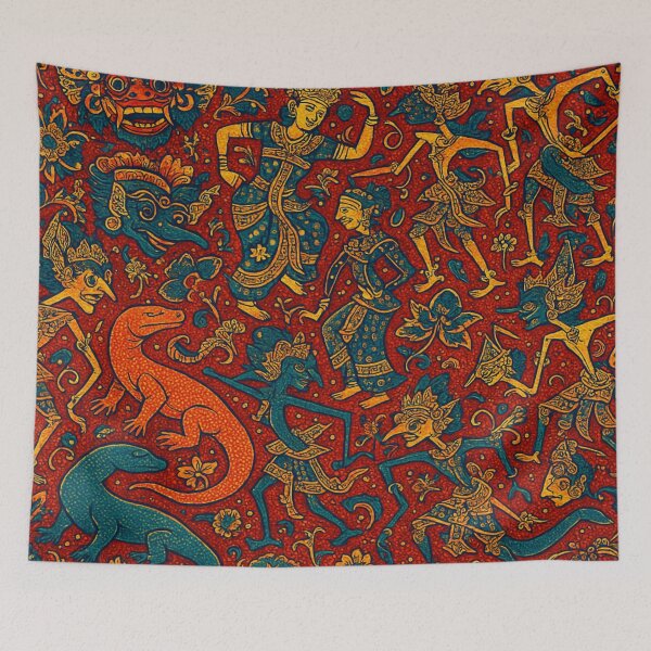 Item preview, Cultural Chaos – Ultra-Dense Indonesian Batik Masterpiece designed and sold by getpressedshirt.