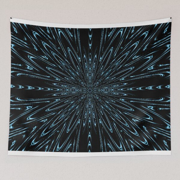 Item preview, Celestial Cross-like Shape on Dark Background designed and sold by Poetic Patterns Studio.