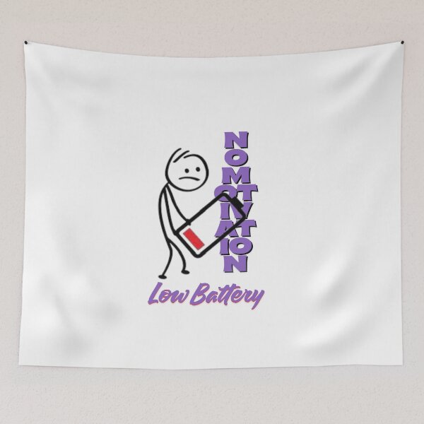 Item preview, Low Battery No Motivation designed and sold by ArtesioByZaber.