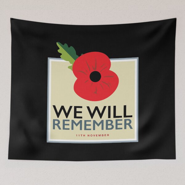 Item preview, Poppy We will remember 11 November designed and sold by Captain Banjo.