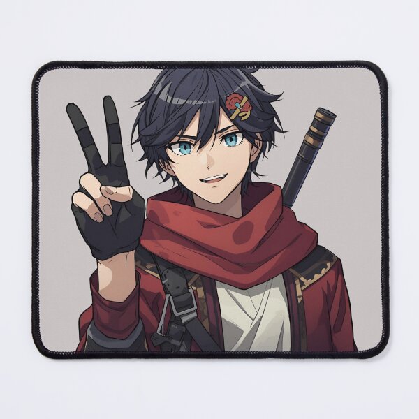 Item preview, Peacemaker Vigilante Anime Boy Waving designed and sold by SweetRossel.