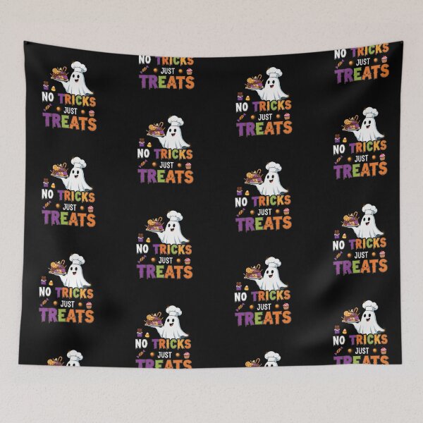 Item preview, Ghost Chef's Treats: No Tricks Just Treats Halloween Sweet Graphic designed and sold by DMNindustries.