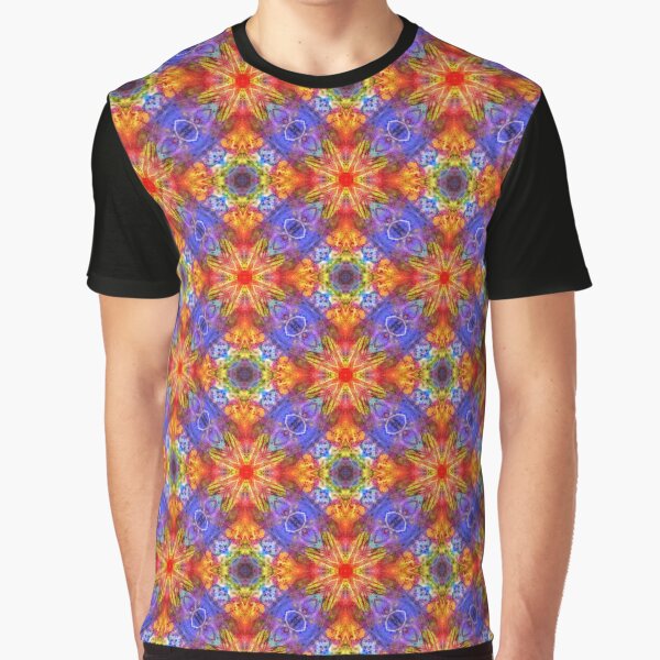 artwork colorful color abstract seamless repeat pattern Graphic T-Shirt