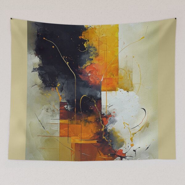 Item preview, Geometric Abstract in Warm Tones designed and sold by caracatita75.