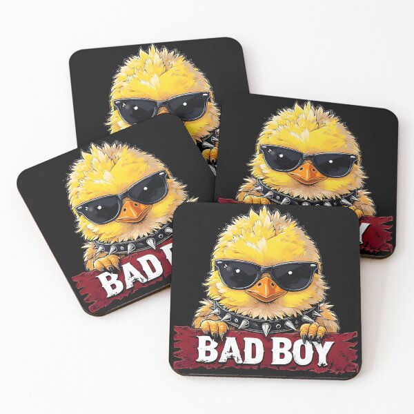 Item preview, Bad Boy Chick T-Shirt – Cool Funny Chicken in Shades with Attitude designed and sold by GiftLore Studio.
