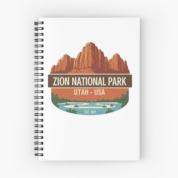 Item preview, Zion National Park Vintage Travel Souvenir Art  designed and sold by LittleArij.