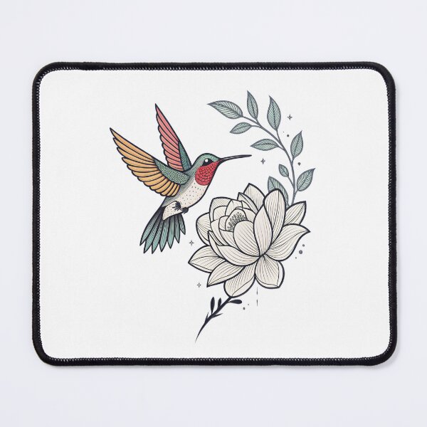 Item preview, Ethereal Bloom Humming Emblem designed and sold by Alahchin Art.