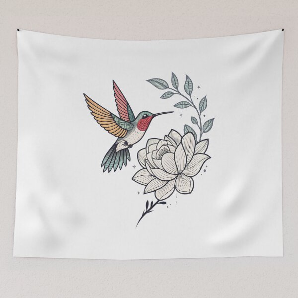 Item preview, Ethereal Bloom Humming Emblem designed and sold by Alahchin Art.