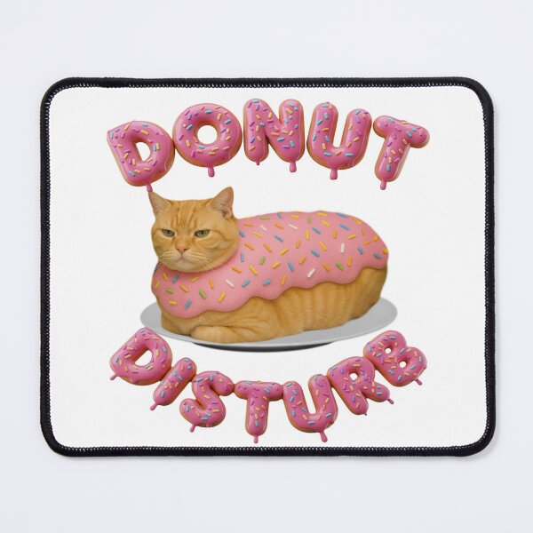 Item preview, Cat Donut Loaf Grumpy Orange  designed and sold by TheSignFi.