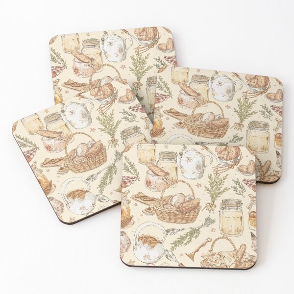 Item preview, Tea & Jam – Cozy Cottagecore Kitchen Pattern designed and sold by Deezyned.